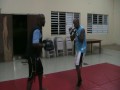 MMA training in St. Kitts - hitting pads (light) _oracle mma