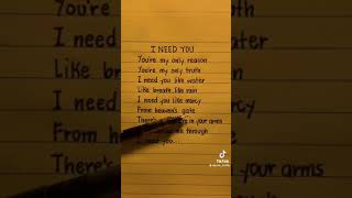 I Need You By Leann Rimes With S Credits To The Right Owner Of This  From Tiktok