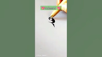 Adeena Name calligraphy #namecalligraphy #youtubeshorts