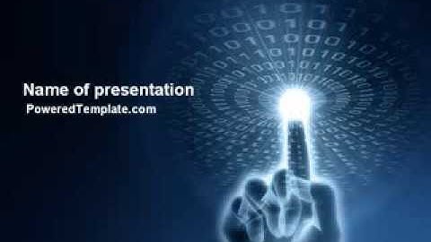 Connection With Digital World PowerPoint Template by PoweredTemplate.com