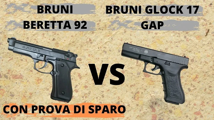 Pistola a salve | Bruni BERETTA 92 VS Bruni GAP con prova di sparo