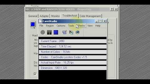 Optimizing Your PC Display Settings For Screen Recording with CamStudio