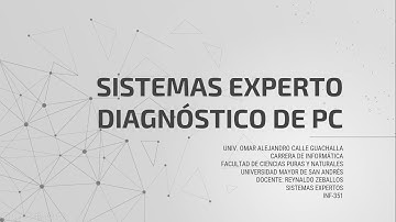 Sistema Experto Diagnostico de PC