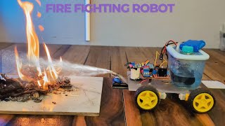 fire fighting robot Advance Version | Autonomous + Phone Control | Code &amp; Circuit | Full explanation