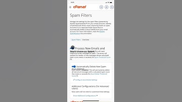 How to disable cPanel spam filters