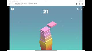 stacking tower(cool math games)