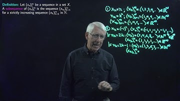 Lecture 20(C): Bounded Sequences: The Bolzano-Weierstrass Theorem