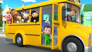 La Canción De Las Ruedas Del Autobús Versión Animal Lalafun - Rimas Infantiles En Español