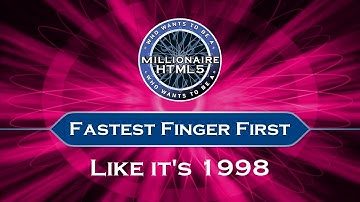 WWTBAM HTML5 - Fastest Finger First like it
