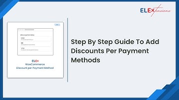 Step By Step Guide To Add Discounts Per Payment Methods