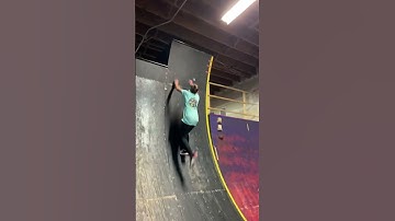 14ft 7in warped wall(without run up) #reels #gym #ninja #sports #tiktok #shorts #fyp
