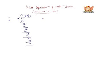 How to represent rational numbers in decimal form ? (Remainder is zero)