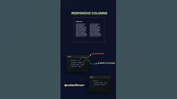 Responsive columns for beginners #shorts #viralvideo #trending