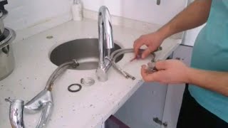 Mutfak Musluk Değişimi, Musluk Borusu Su Kaçırıyor, Musluk Nasıl Takılır.