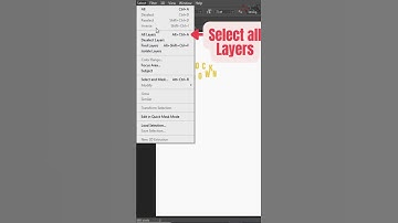 How to Select All Layers in Photoshop #shorts #photoshop #select #alllayers #selectalllayers #viral