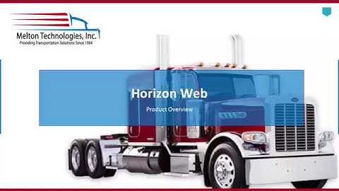 Horizon Web Dispatch Software