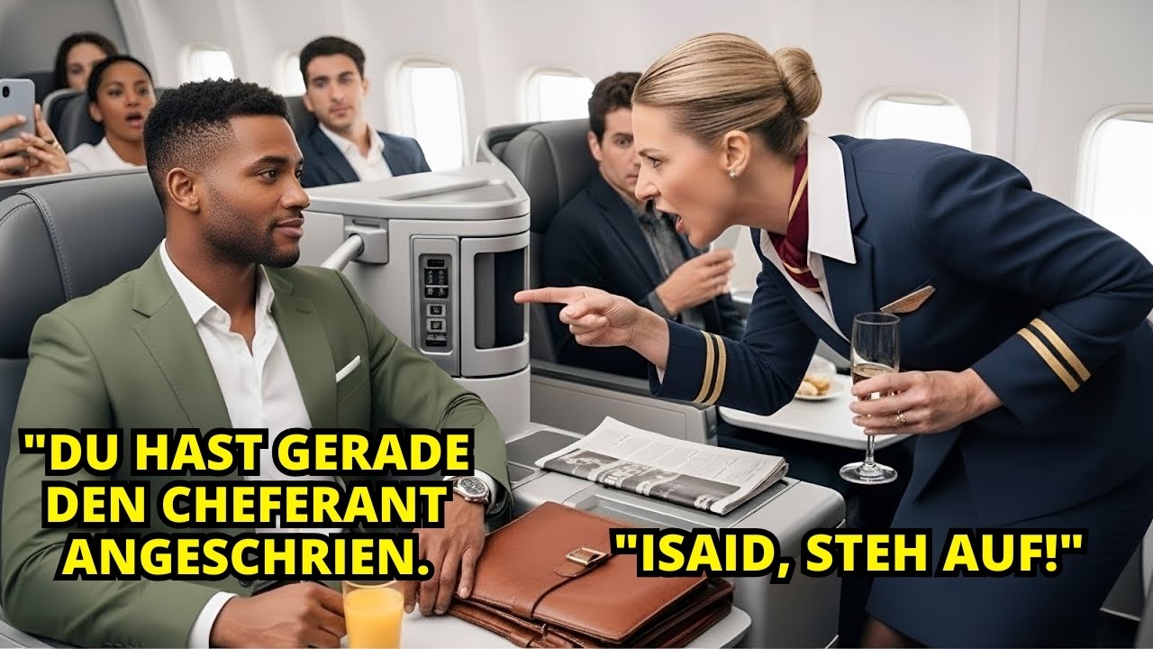 Flugbegleiterin beschimpfte schwarzen Mann und erfuhr dandass der neu CEO der Fluggesellschaft war.