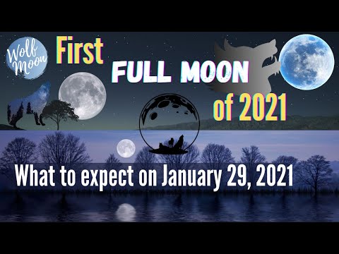 วีดีโอ: พระจันทร์เต็มดวงในเดือนมกราคม 2021