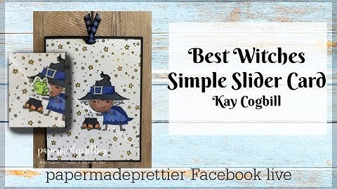 How To Make A Best Witches Simple Halloween Slider Card