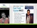 New Live Inter CA Fast Track Batch Audit | Starts 5th March 2023 | Hinglish and English |