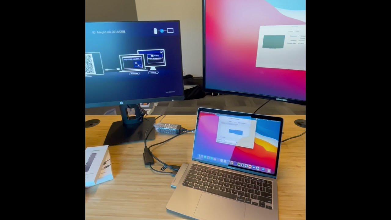 Extended Display Dual Monitor for MacBook Pro M1 Solution under 50.