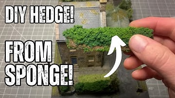 How to make a model hedge from a SIMPLE pan scourer!