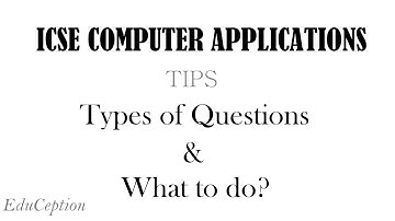 ICSE 2019 Computer Applications Exam Tips & Instructions