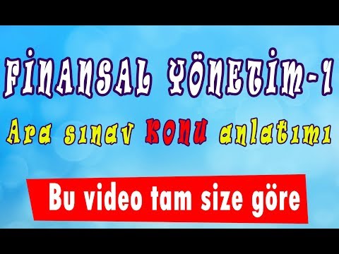 AÖF Finansal Yönetim-1 dersi. Basit Faiz konusu  www.akademiaof.com