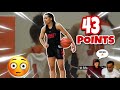 i COULDNT BELIEVE THIS😳🔥.....She&#39;ll Break Your ANKLES !! Zia Cooke CRAZY 43 Points game!!