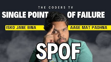 What is Single Point of Failure | What is SPOF | How to make System SPOF Free