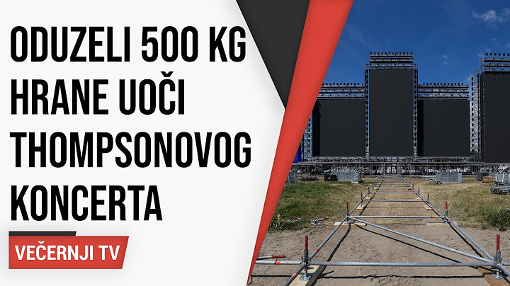 Oduzeli 500 kilograma hrane uoči Thompsonovog koncerti, a neki su htjeli zaraditi na parkingu