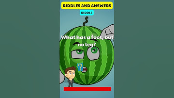 🦵 What has a foot but no leg🤔 Solve Riddle ? #shorts #riddletime
