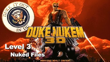 Duke Nukem 3D: Duke it out in D.C. - Level 3: Nuked Files (100%) [DOSBox]
