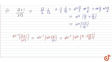 Find the principal value of each of the following: `sin^(-1)((sqrt(3)+1)/(2sqrt(2)))` (ii) `sin^...