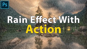 How to Make Rain Effect in Photoshop with Action in Hindi.