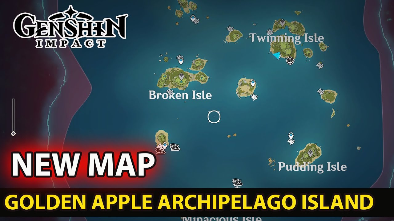 Genshin Impact New Map Golden Apple Archipelago Island Summertime Odyssey Event Full Map Youtube