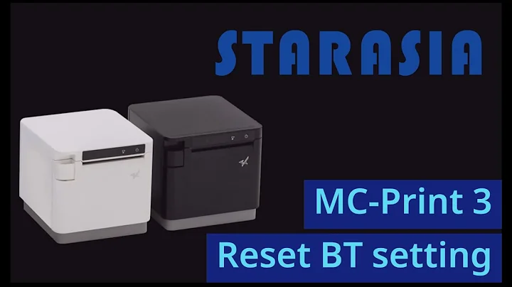 How to reset Star MC-Print3 Bluetooth setting, reset MCP31 Bluetooth, reset MCP31 BT connection