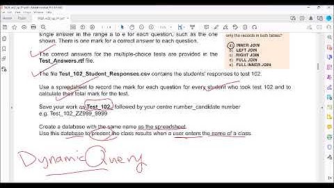 9626 IT witer 2022 Paper4 Excel, Database