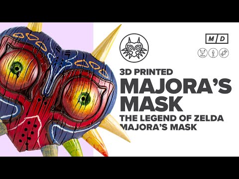 How To Make a MAJORA&rsquo;S MASK - Legend of Zelda 3D Print & Paint