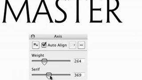 Multiple Master Fonts