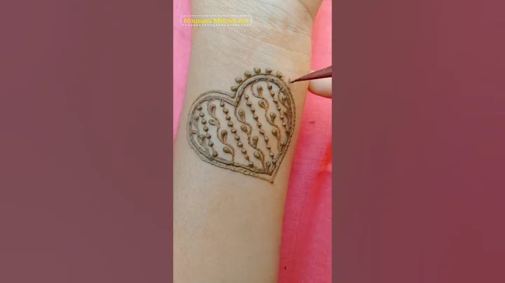 Stylish Heart Mehndi design ❤️ || Mehandi Tattoo Design
