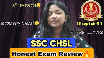 SSC CHSL Full Exam Review🔥✨ || Hardest shift 😥#ssc #review