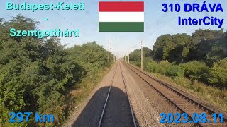 Route Budapest.Keleti-Tatabánya-Győr-Szombathely-Szentgotthárd, 310 DRÁVA IC (Bp.Keleti-Ljubljana)