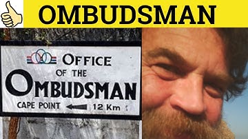 🔵 Ombudsman - Ombudsman Meaning - Ombudsperson - Examples - Legal English - Swedish in English