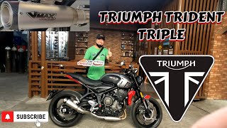 TRIUMPH TRIDENT TRIPLE: NEW VMAX EXHAUST! (Ilabas ang tunay na lakas!)