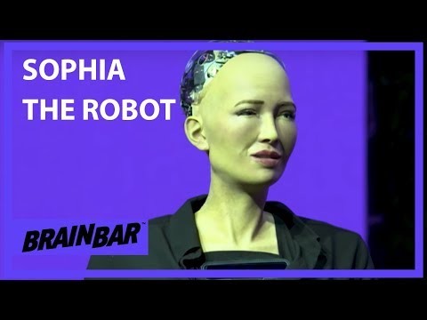my-greatest-weakness-is-curiosity-|-sophia-the-robot-at-brain-bar