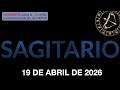 Horóscopo Diario - Sagitario - 19 de Abril de 2026.