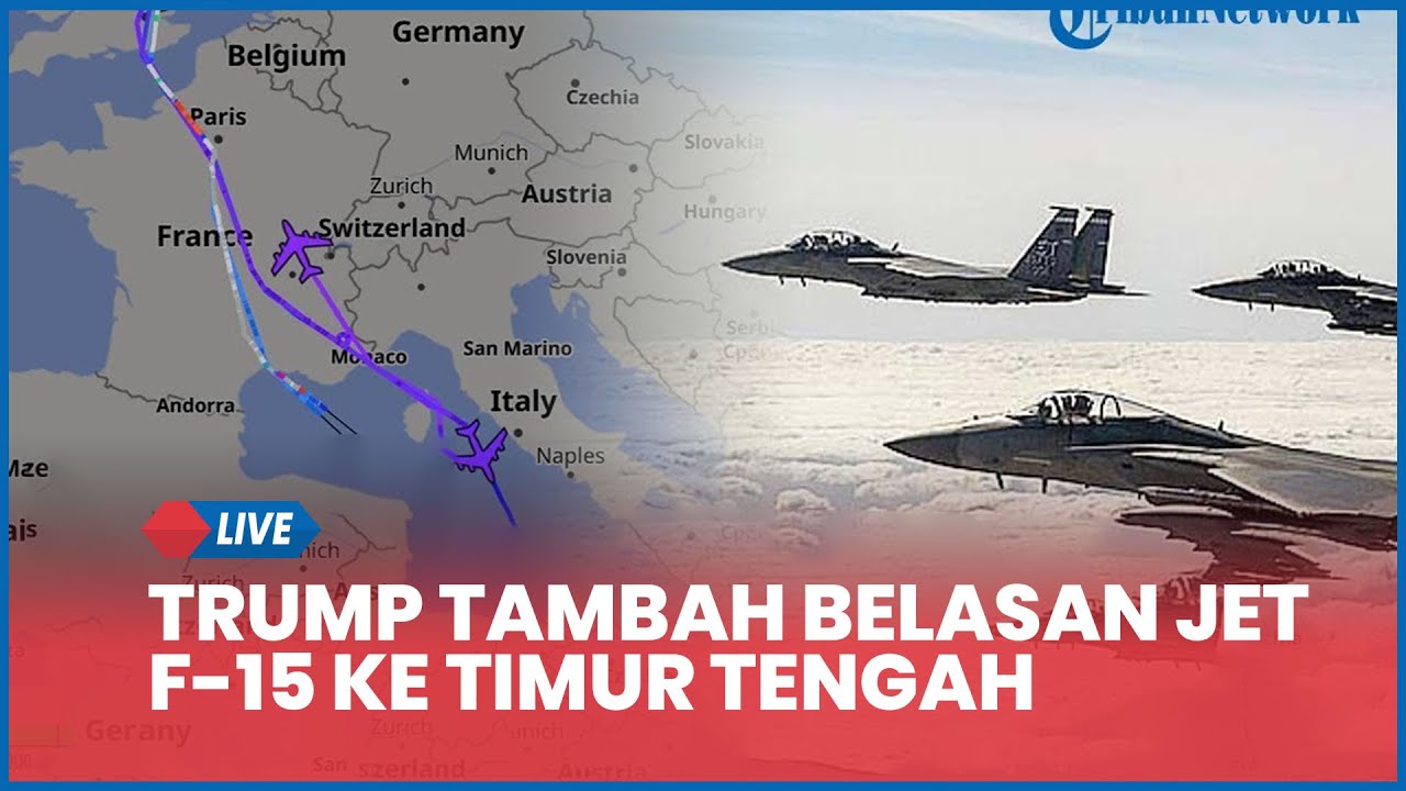 Trump Diam-diam Tambah Belasan Jet F-15 ke Timur Tengah, Sinyal Opsi Militer AS ke Iran Menguat