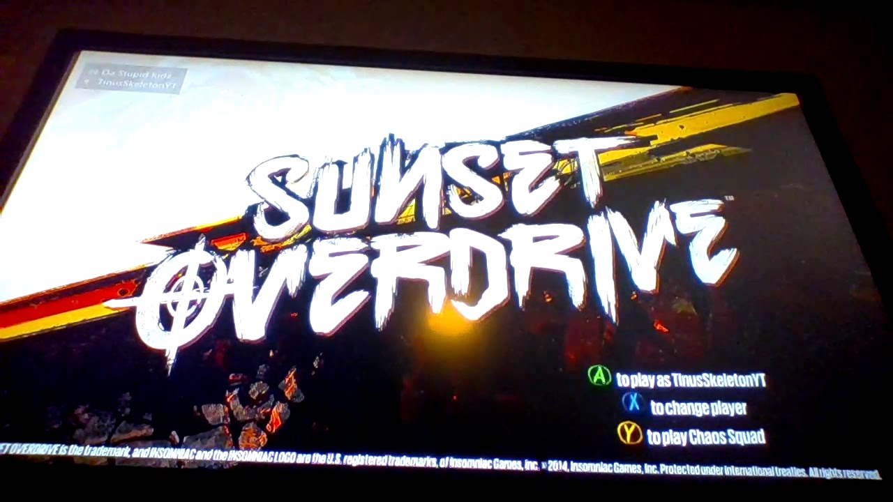 sunset overdrive cheats for xbox one