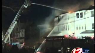 Crews battle triple house fire in Fall River